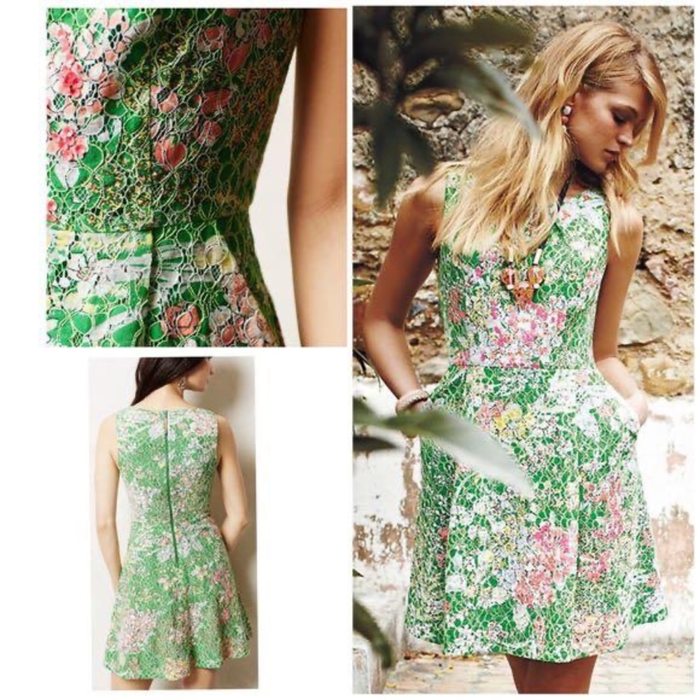 Green, Sequined Maeve Dress - 4